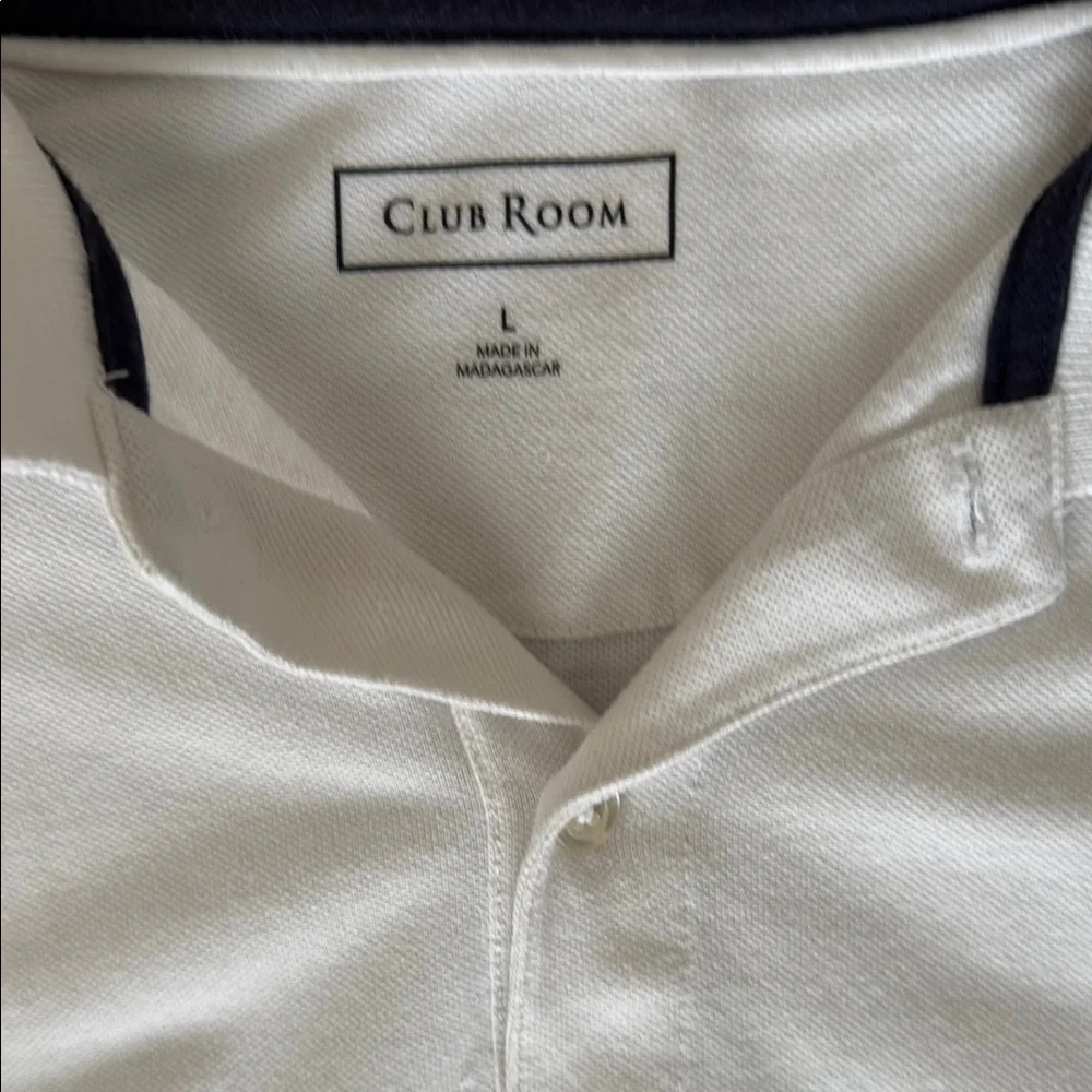Club Room White Polo Shirt - Picture 2 of 2